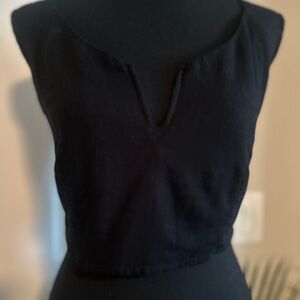 Kendall & Kylie Black Crop Top